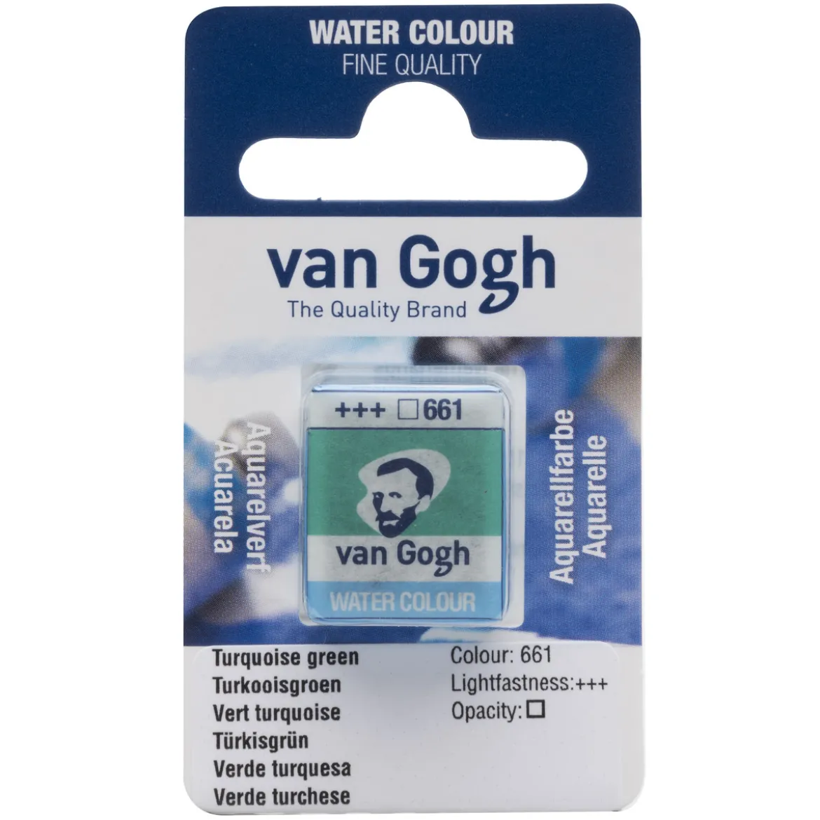 van Gogh akvarellfärg halvkopp – Turquoise Green 661