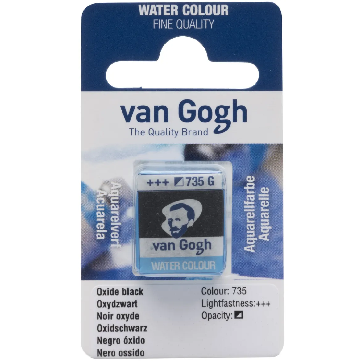 van Gogh akvarellfärg halvkopp – Davy´s Grey 748