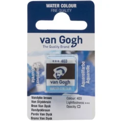 van Gogh akvarellfärg halvkopp – Vandyke Brown 403
