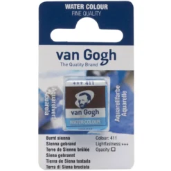 van Gogh akvarellfärg halvkopp – Burnt Sienna 411