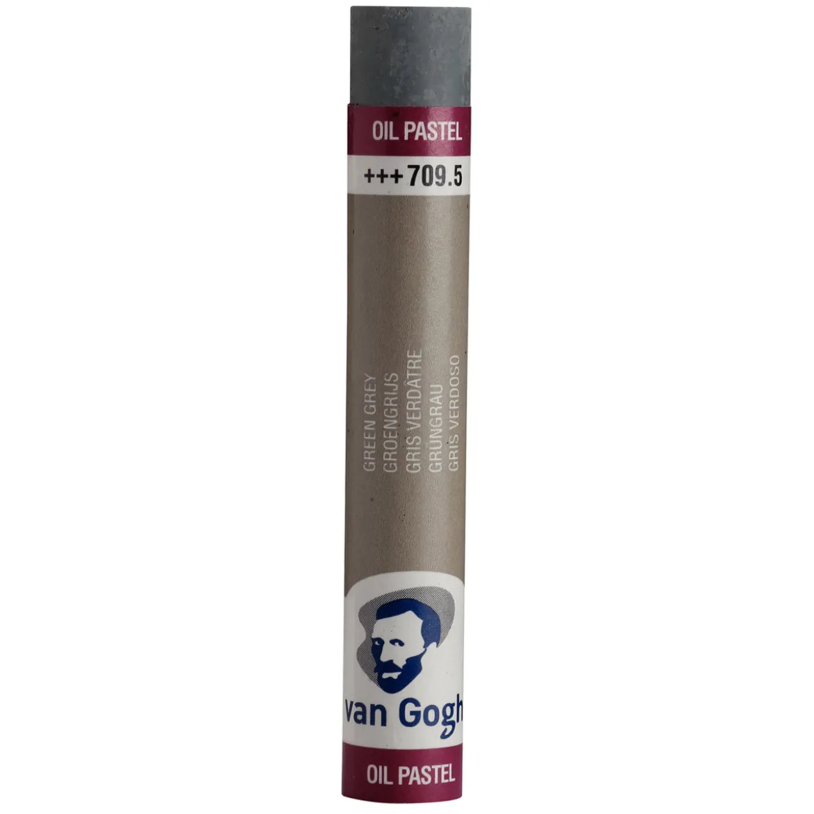 V Gogh oil pastel Green Grey
