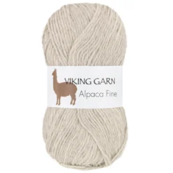 Viking Garn Alpaca Fine 50g ljusgrå 612
