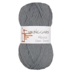 Viking Garn Alpaca Liten Storm 50g gråblå 723