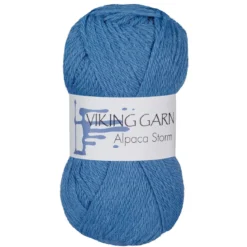 Viking Garn Alpaca Storm 50g mellanblå 523