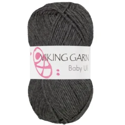 Viking Garn Baby Ull 50g grå 315