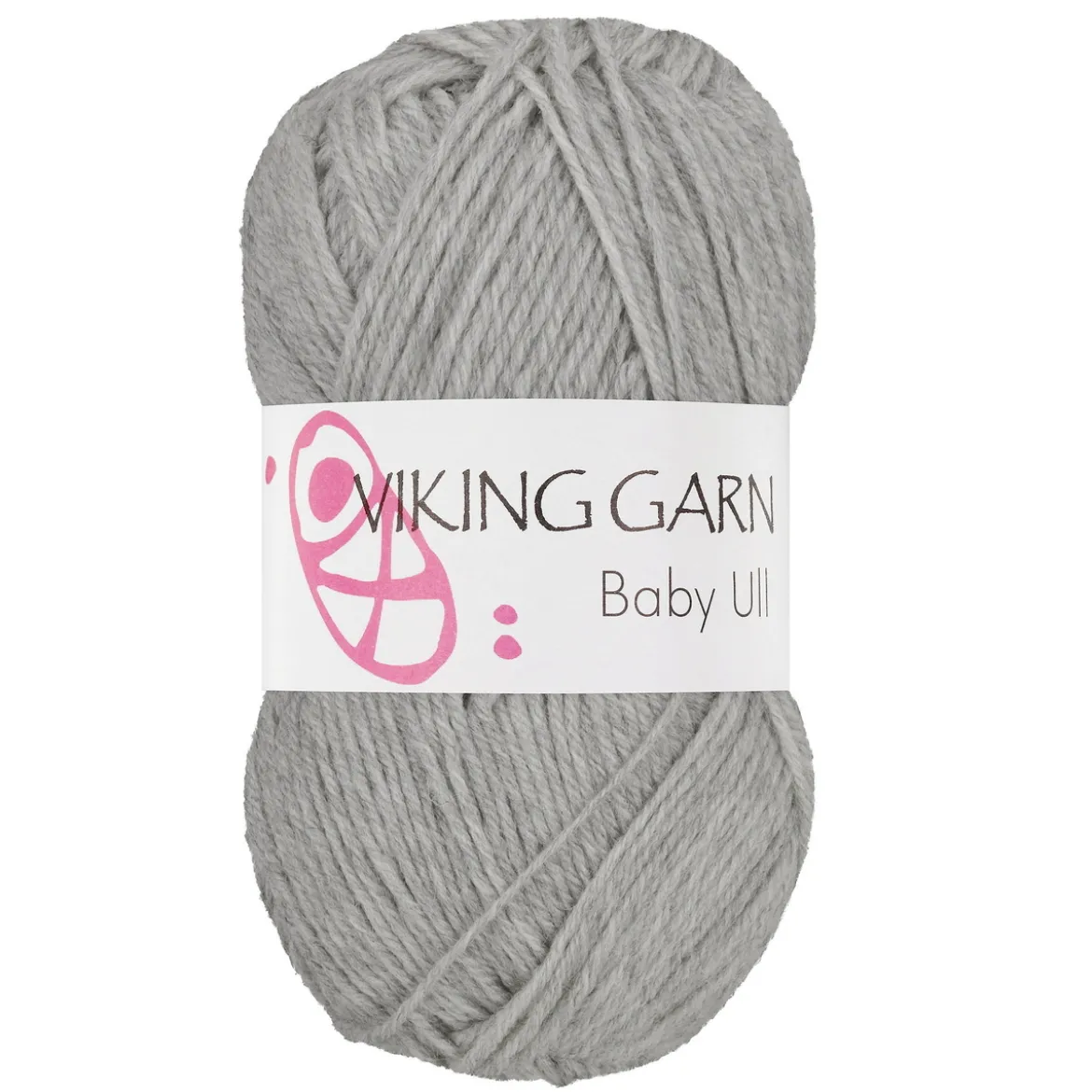 Viking Garn Baby Ull 50g ljusgrå 313