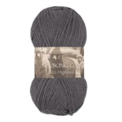 Viking Garn Eco Highland Wool 50g grå 215