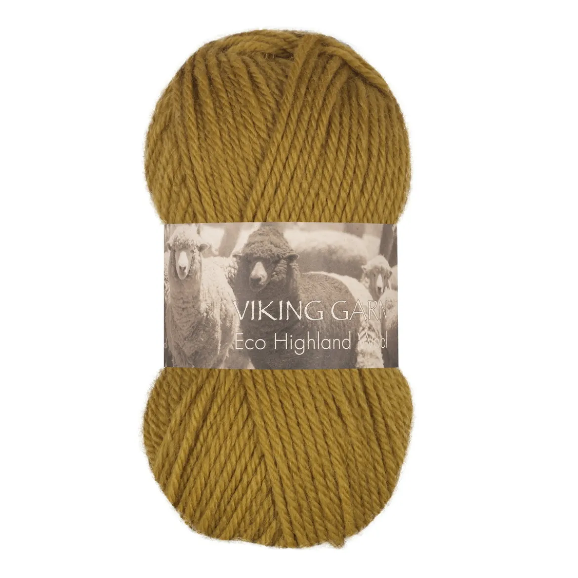 Viking Garn Eco Highland Wool 50g gulgrön 236