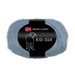 Viking Garn Kid-Silk 25g gråblå 322