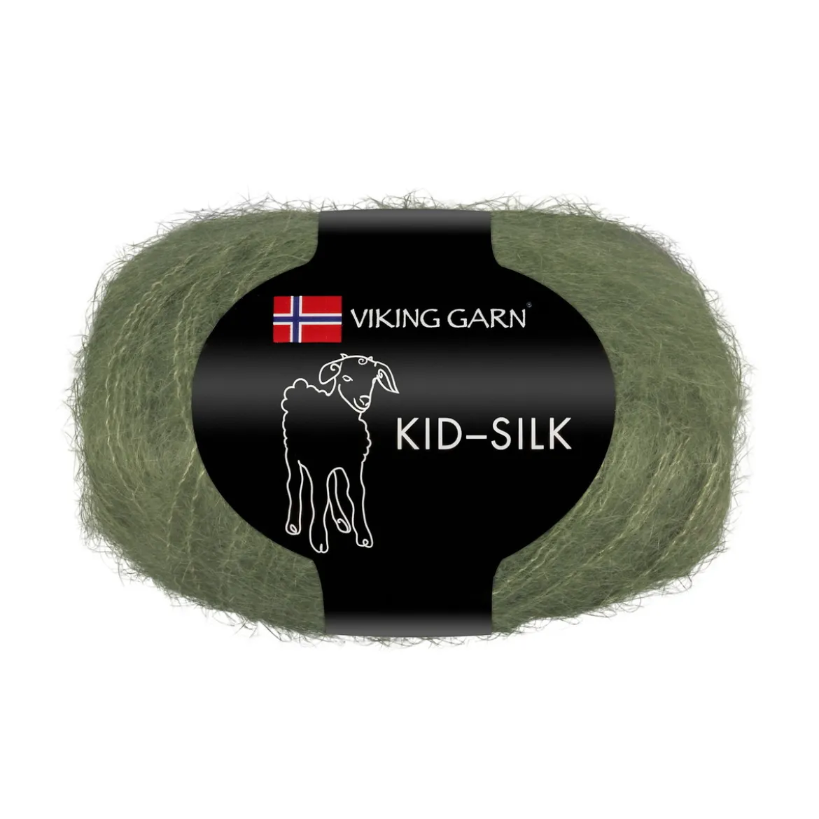 Viking Garn Kid-Silk 25g mörkgrön 334