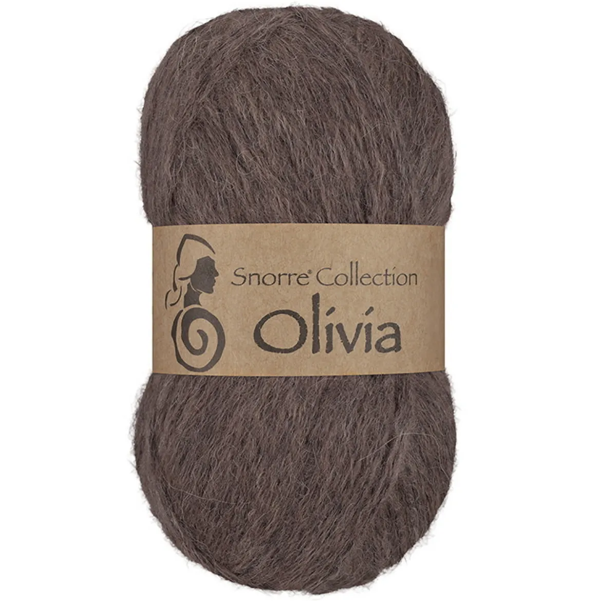 Viking Garn Olivia 50g brun