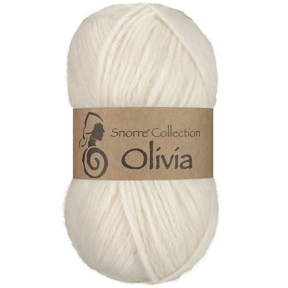 Viking Garn Olivia 50g naturvit