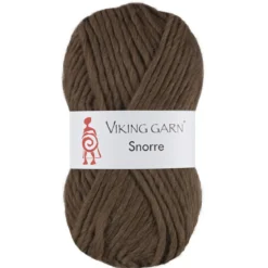 Viking Garn Snorre 100g mellanbrun 208