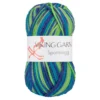 Viking Garn Sportsragg 50g blå/grön 552