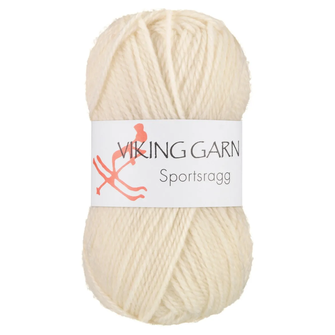 Viking Garn Sportsragg 50g naturvit 502