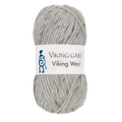 Viking Garn Wool 50g grå tweed 501