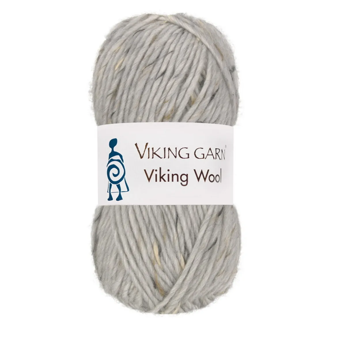 Viking Garn Wool 50g grå tweed 501