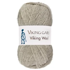 Viking Garn Wool 50g ljusgrå 512
