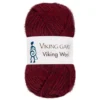 Viking Garn Wool 50g mörkröd 555
