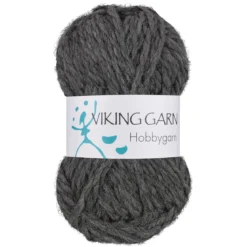 Viking Hobbygarn 50g mörkgrå 915