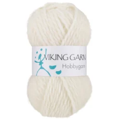 Viking Hobbygarn 50g vit 900