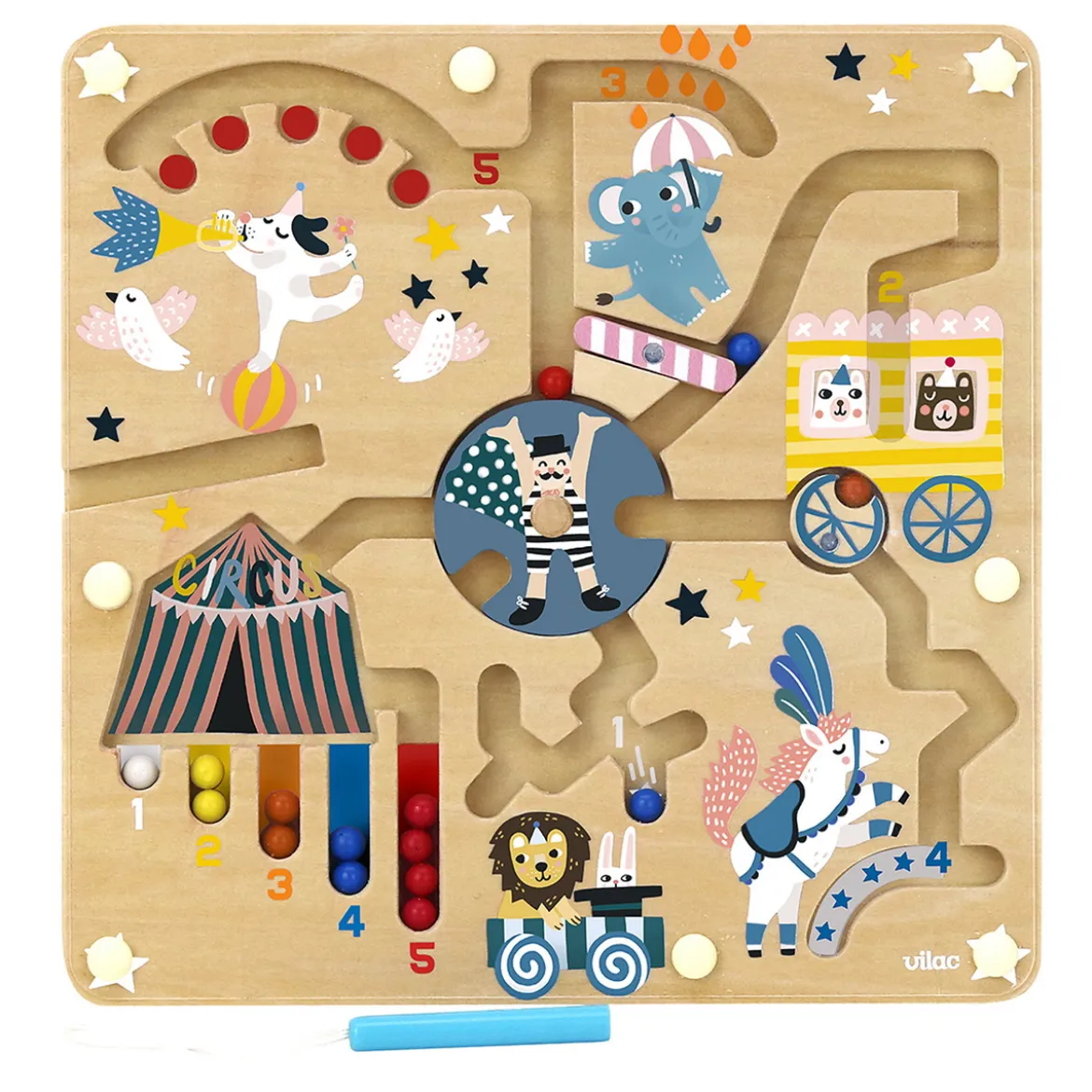 Vilac - Aktivitetsspel Cirkus