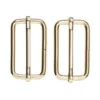 Väskspänne justerbart 2-pack – 47×23 mm, guldfärgade. Max rembredd 45 mm