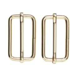 Väskspänne justerbart 2-pack – 47×23 mm, guldfärgade. Max rembredd 45 mm