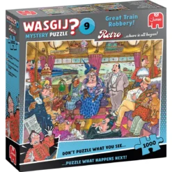 Wasgij pussel #9 Retro – Great train robbery! 1000 bitar, 68×49 cm