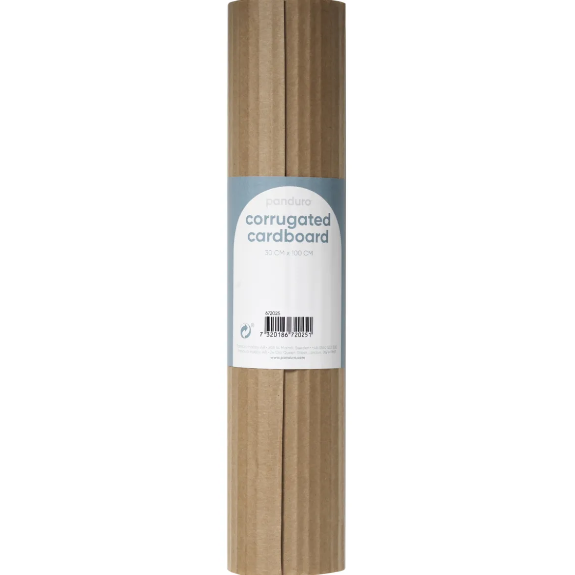 Wellpapp naturfärgad – 30×100 cm rulle