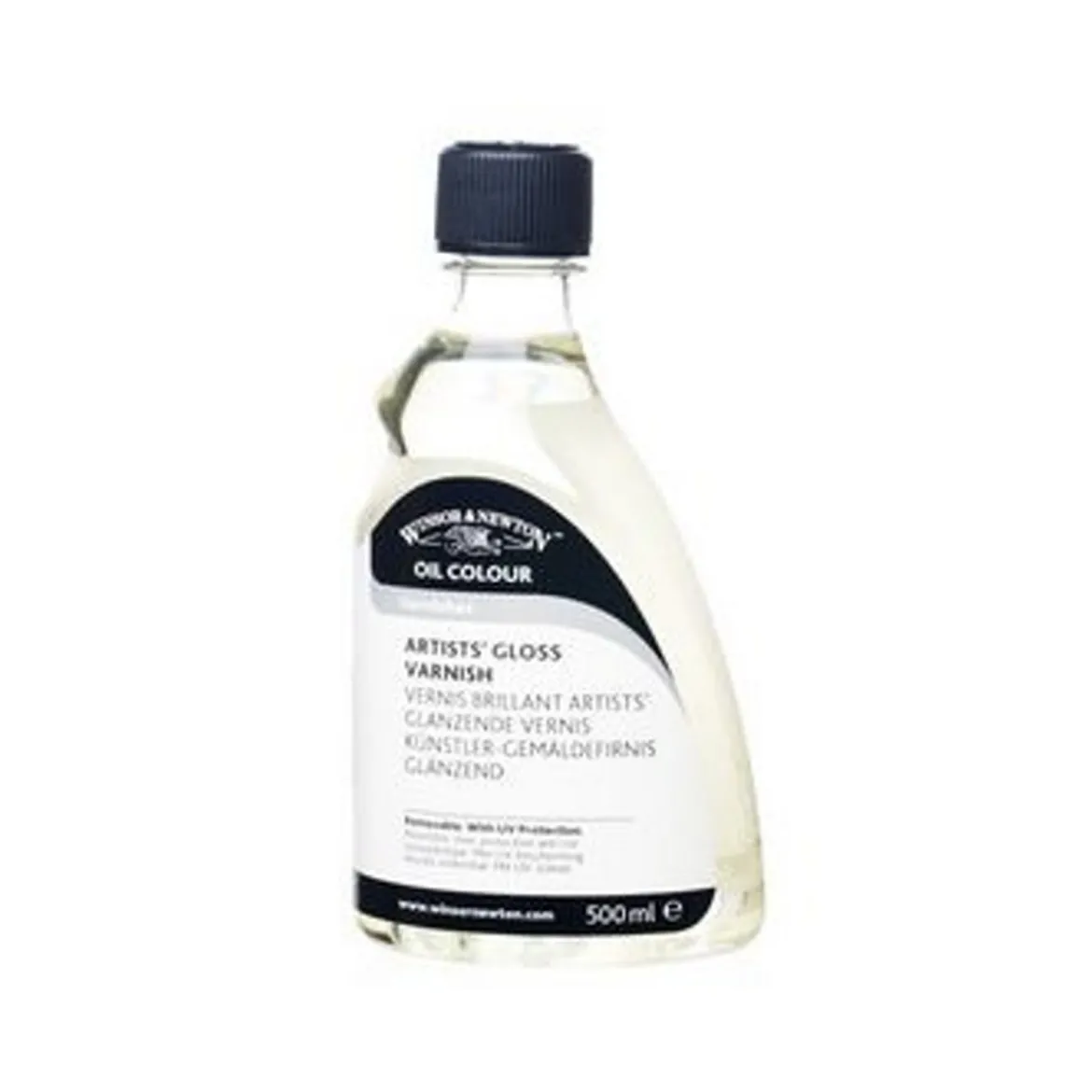 Winsor & Newton Artists' Gloss Varnish 500 ml, skyddande blank fernissa