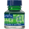 Winsor & Newton Calligraphy Ink, Transparent 30 ml Leaf Green 341