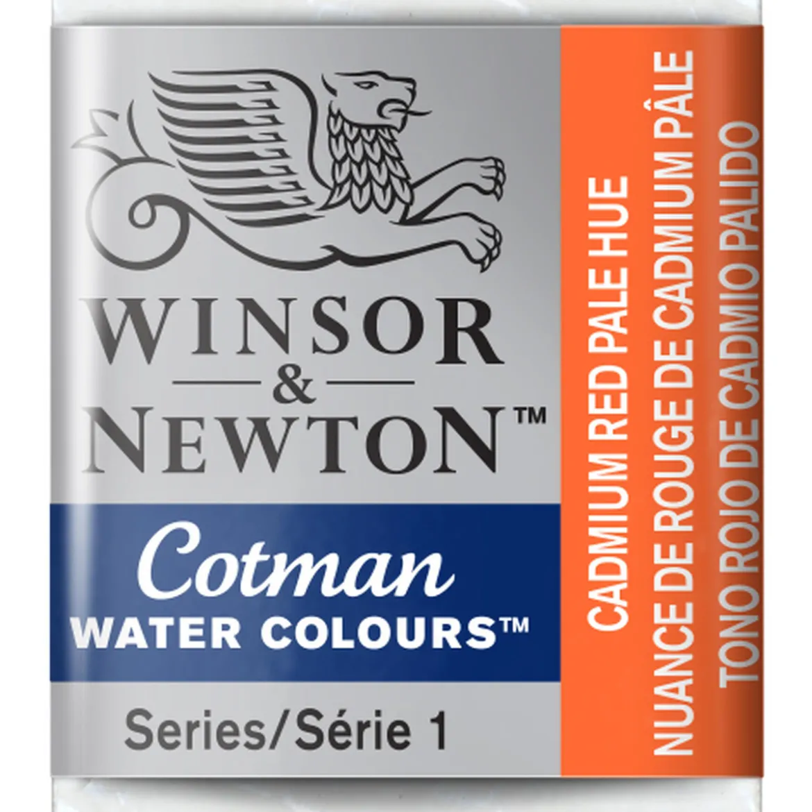 Winsor & Newton Cotman akvarellfärg halvkopp Cadmium Red Pale Hue 103