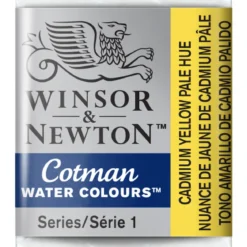 Winsor & Newton Cotman akvarellfärg halvkopp Cadmium Yellow Pale Hue 119
