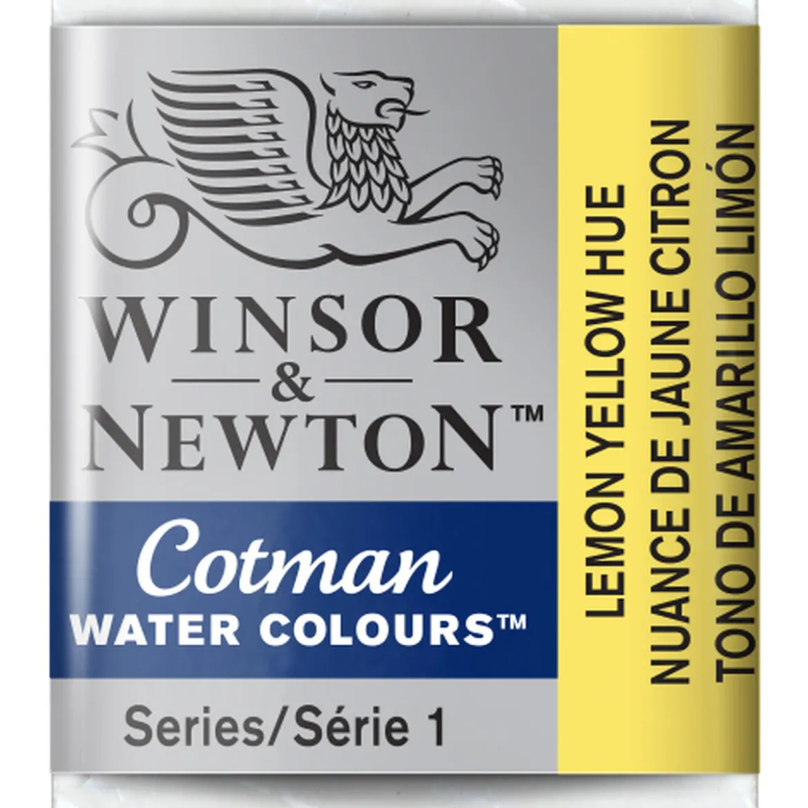 Winsor & Newton Cotman akvarellfärg halvkopp Lemon Yellow Hue 346