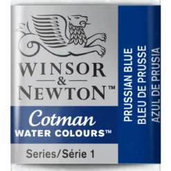 Winsor & Newton Cotman akvarellfärg halvkopp Prussian Blue 538