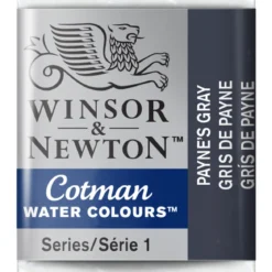 Winsor & Newton Cotman akvarellfärg halvkopp Paynes Gray 465