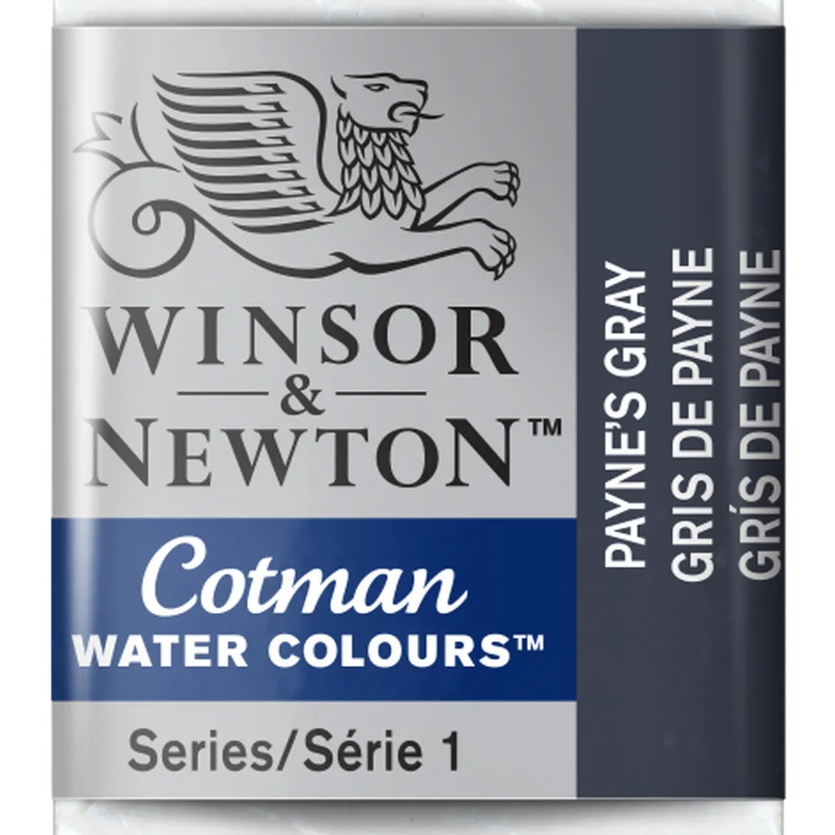 Winsor & Newton Cotman akvarellfärg halvkopp Paynes Gray 465
