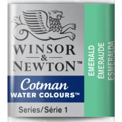 Winsor & Newton Cotman akvarellfärg halvkopp Emerald 235