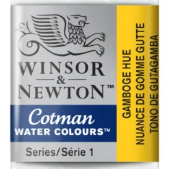 Winsor & Newton Cotman akvarellfärg halvkopp Gamboge Hue 266