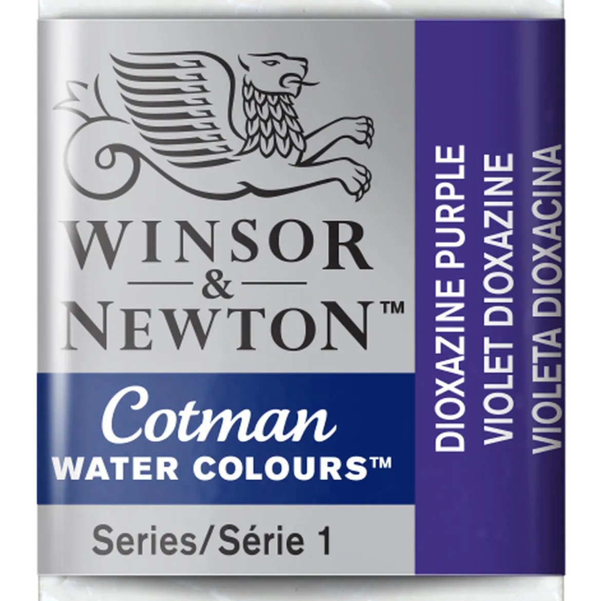 Winsor & Newton Cotman akvarellfärg halvkopp Dioxazine Violet 231