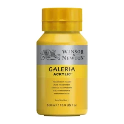 Winsor & Newton Galeria akrylfärg 500 ml Transparent Yellow 653