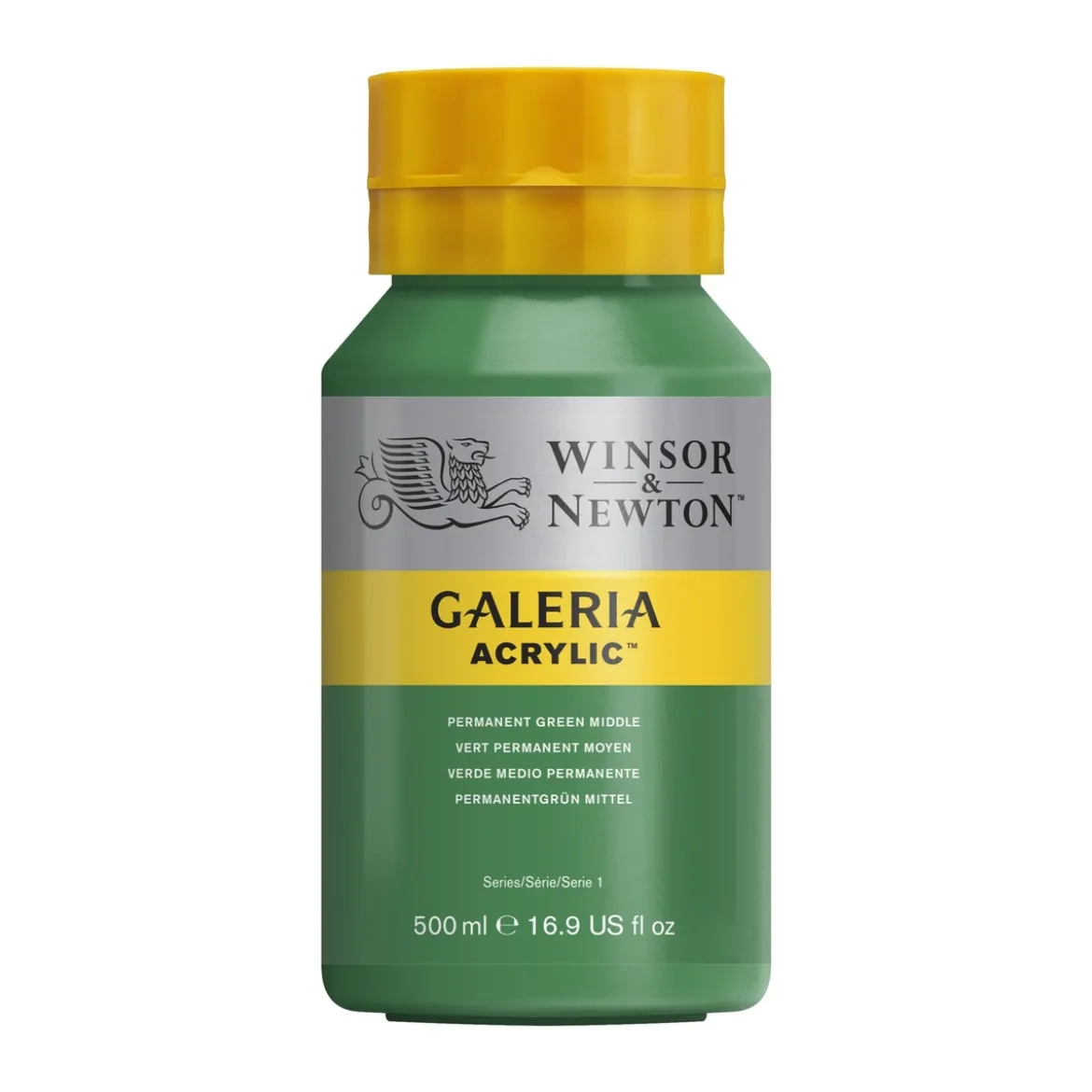 Winsor & Newton Galeria akrylfärg 500 ml Permanent Green Middle 484
