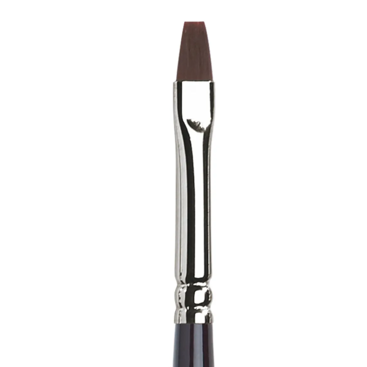 Winsor & Newton Galeria Short Flat Bright 4, lång flatborstad syntetpensel med långt skaft för olja & akryl