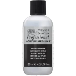 Winsor & Newton Matt UV Varnish 125 ml, skyddande fernissa mot solljus, damm etc.