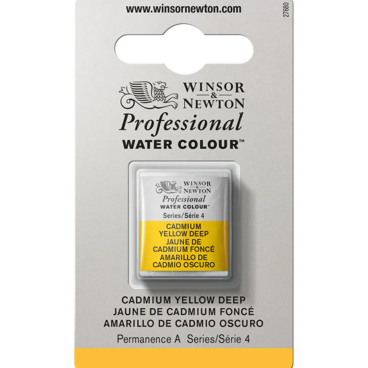 Winsor & Newton Professional akvarellfärg halvkopp Cadmium Yell Deep 111