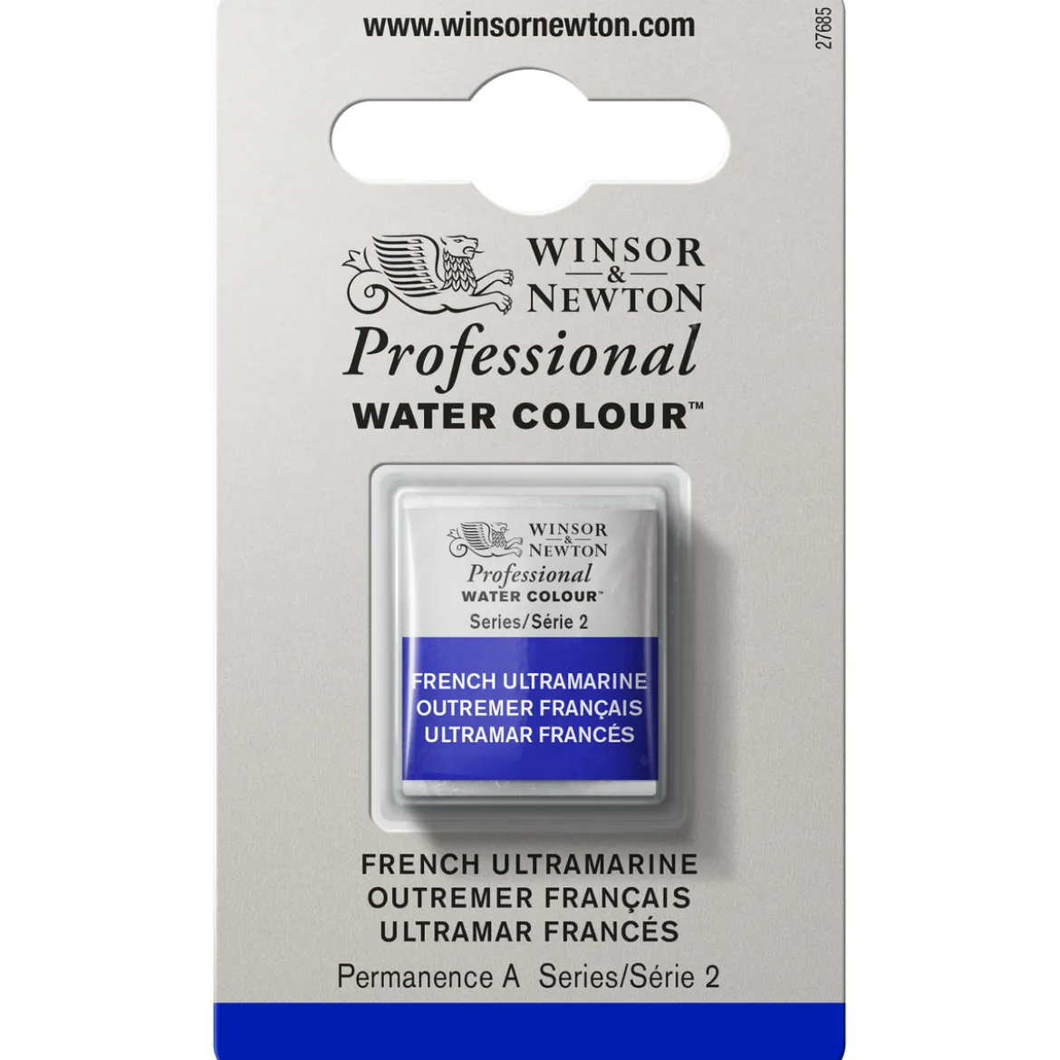 Winsor & Newton Professional akvarellfärg halvkopp French Ultramarin 263