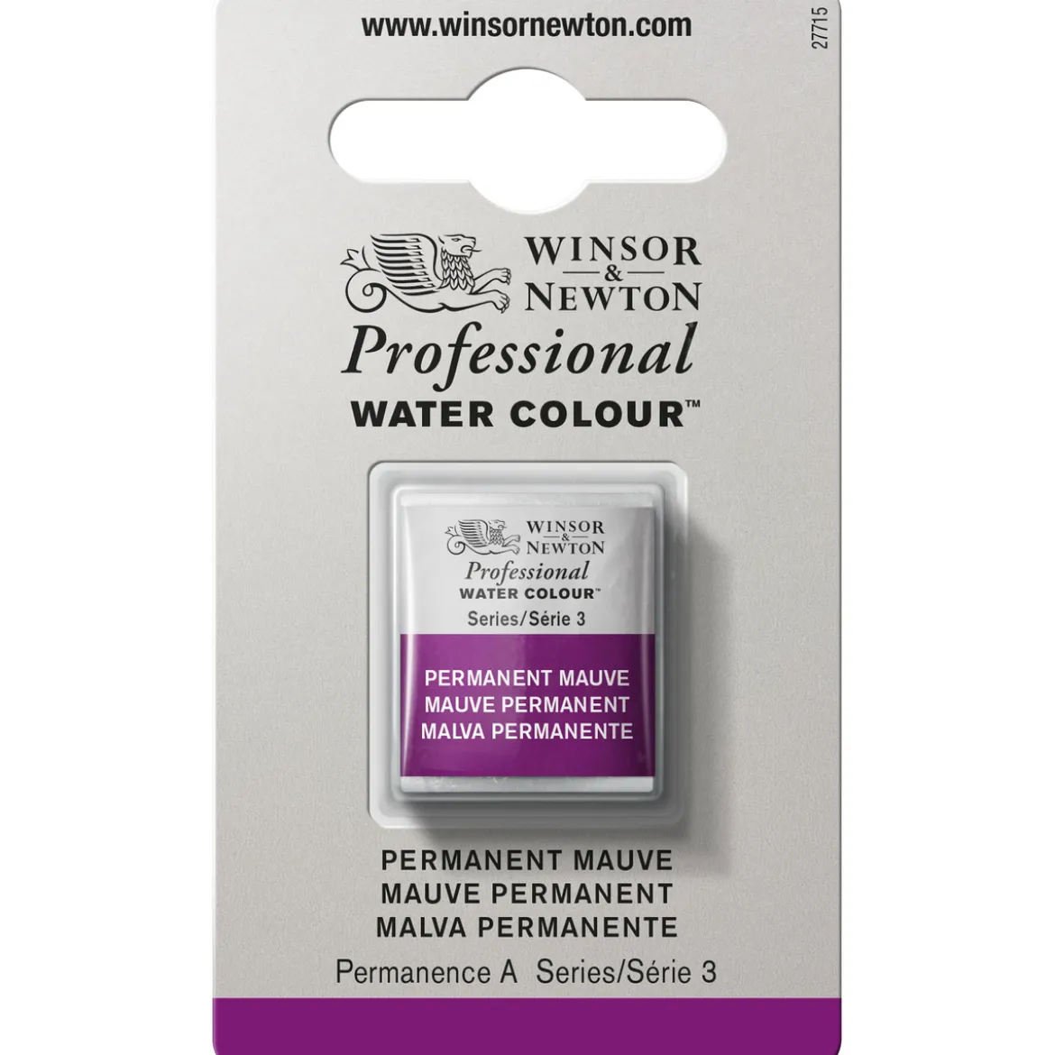 Winsor & Newton Professional akvarellfärg halvkopp Permanent Rose 502