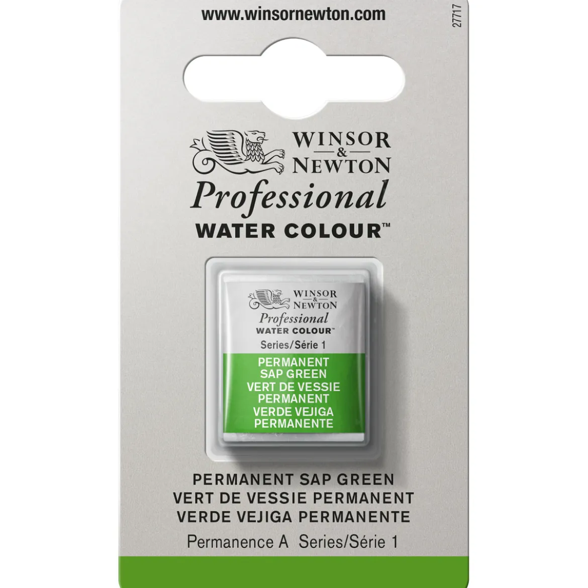 Winsor & Newton Professional akvarellfärg halvkopp Permanent Sap Green 503