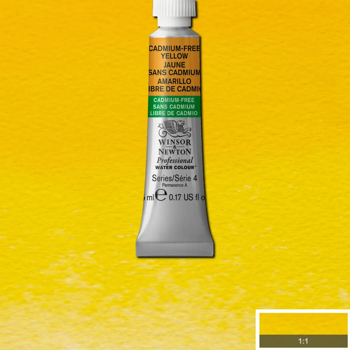 Winsor & Newton Professional akvarellfärg 5 ml Cadmium-Free Yellow Deep 891